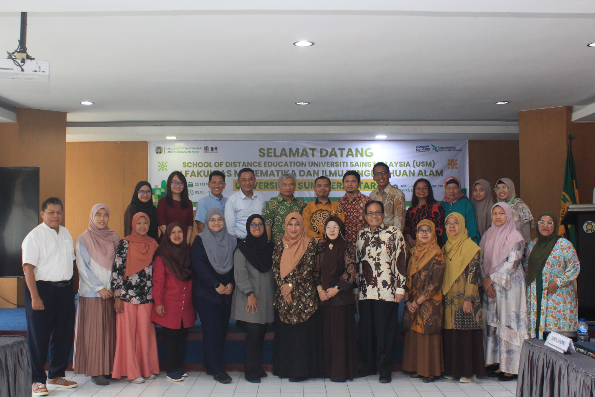 Kunjungan School of Distance Education Universiti Sains Malaysia (USM) ke FMIPA USU